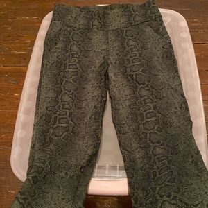 Snakeskin Print Pants